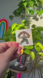 Overwhelmed Enamel Pin
