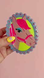 Pink Pony Hair Claw