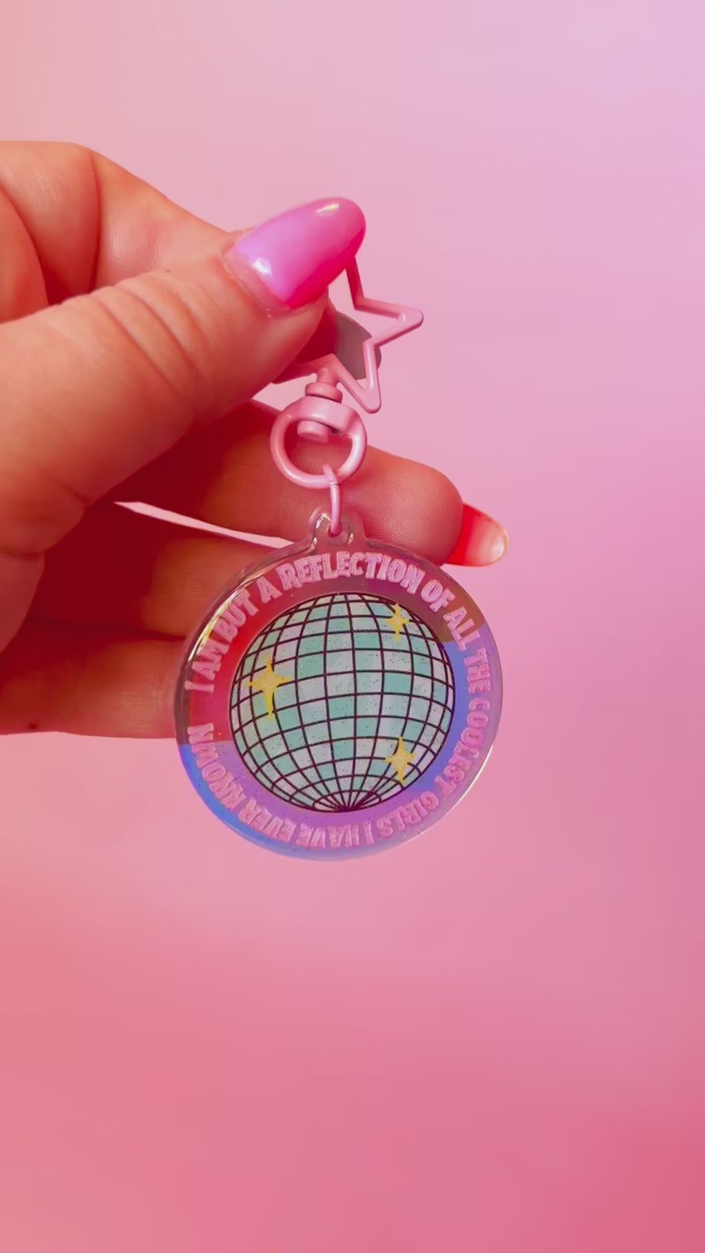 Reflection of the Coolest GIRLS I've Known Keychain