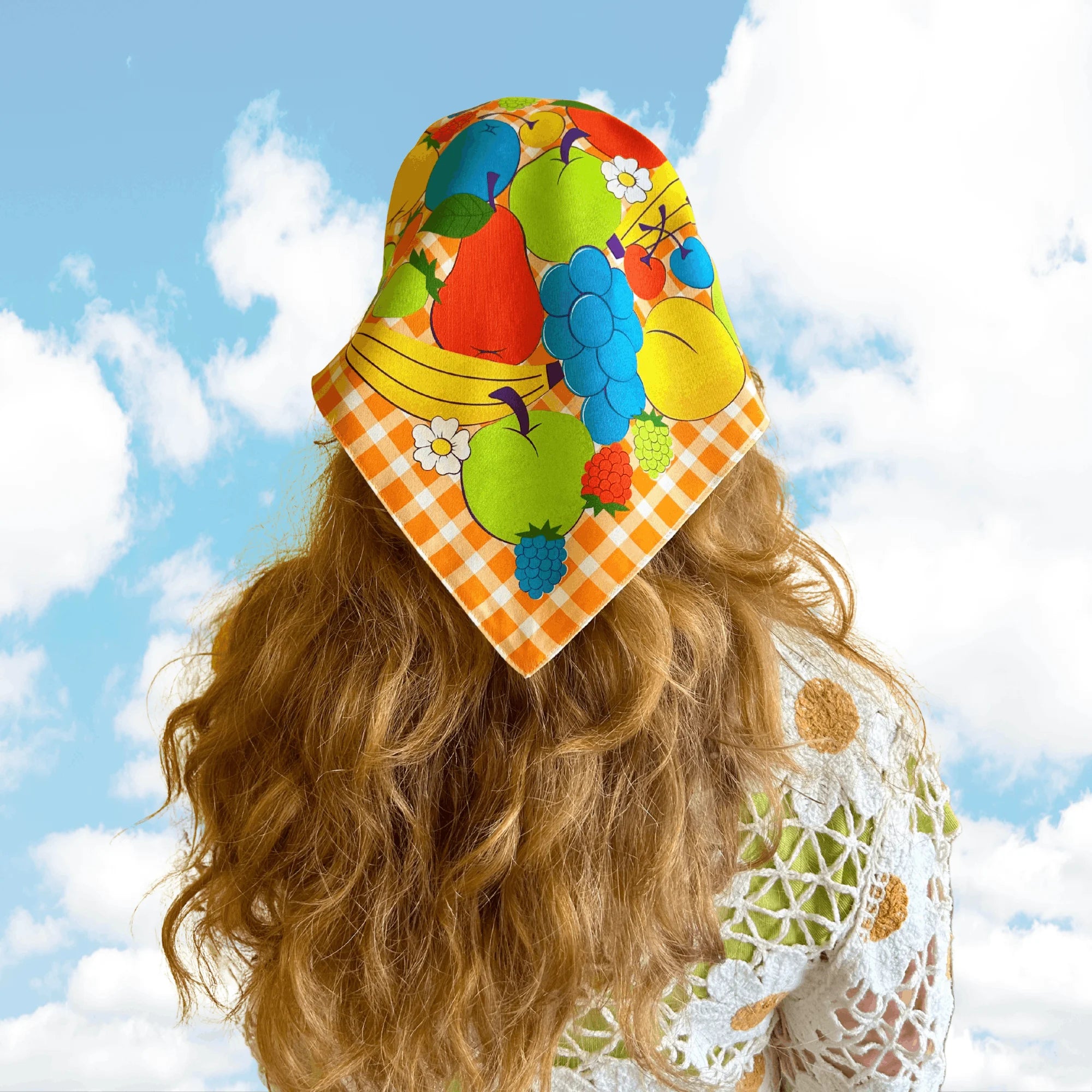 Fruit Silk Scarf - The Peach Fuzz