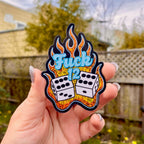 Fuck 12 Glitter Sticker