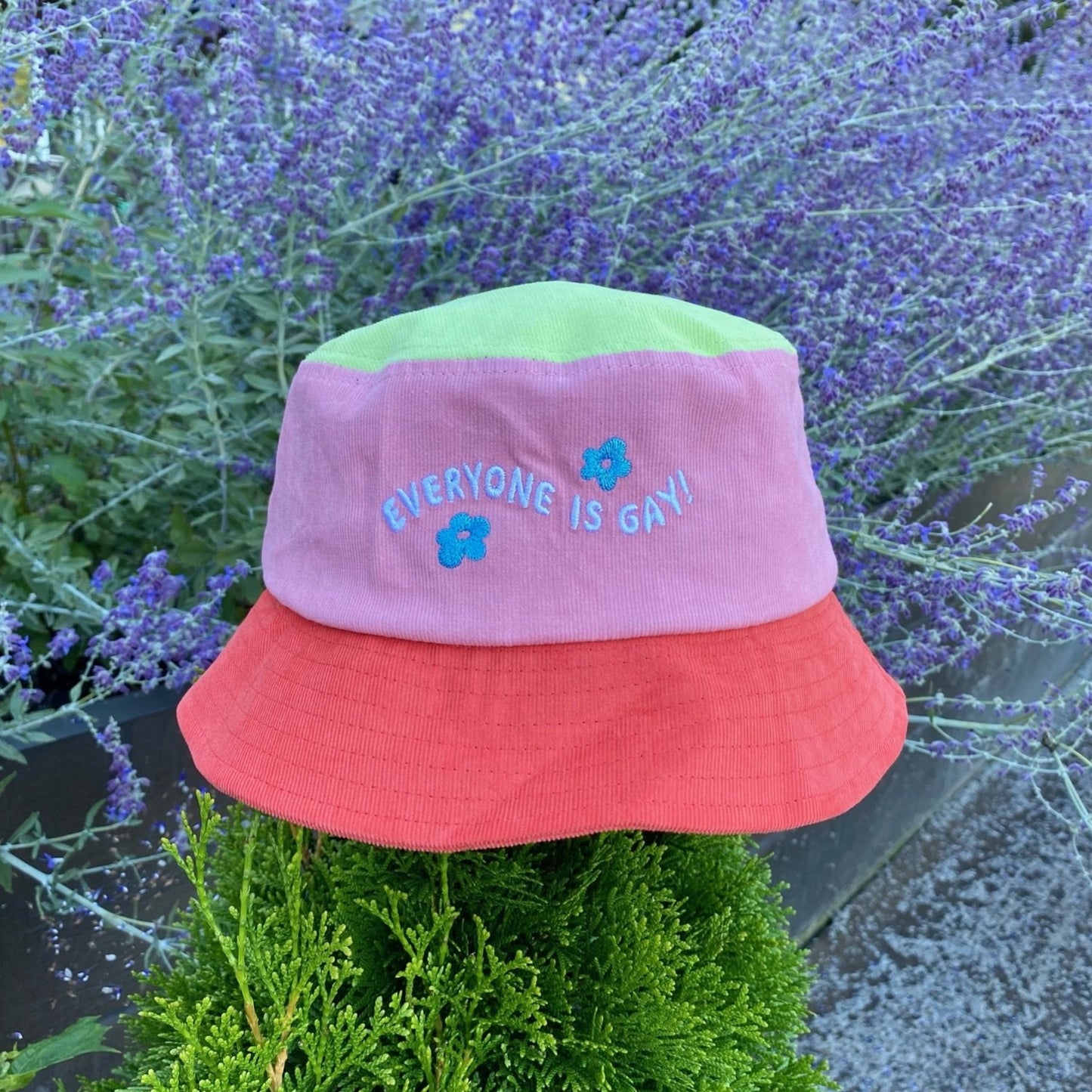 Everyone Is Gay Color Block Bucket Hat