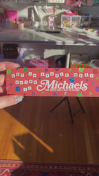 Michaels Run Bestie Glitter Bumper Sticker