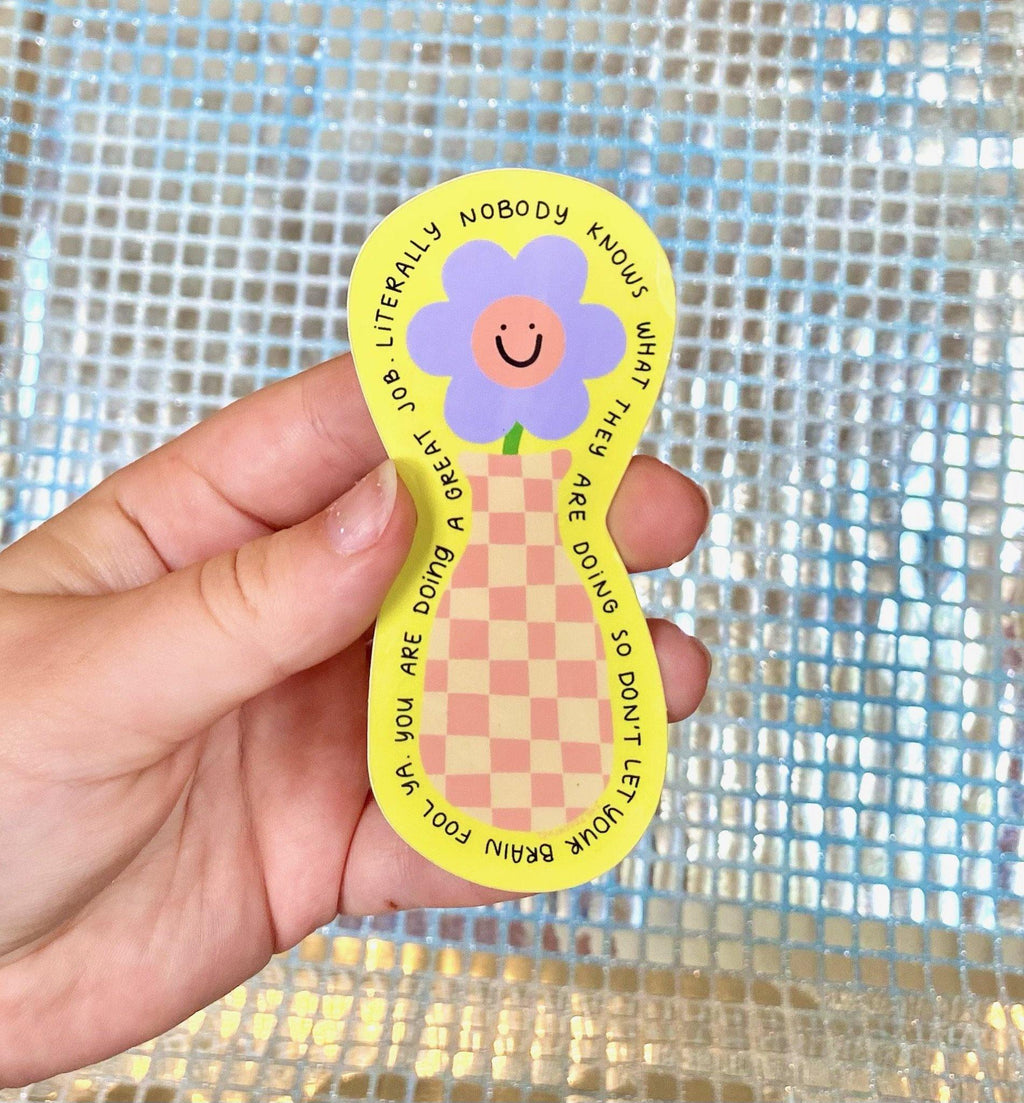 Flower Friend Sticker - The Peach Fuzz
