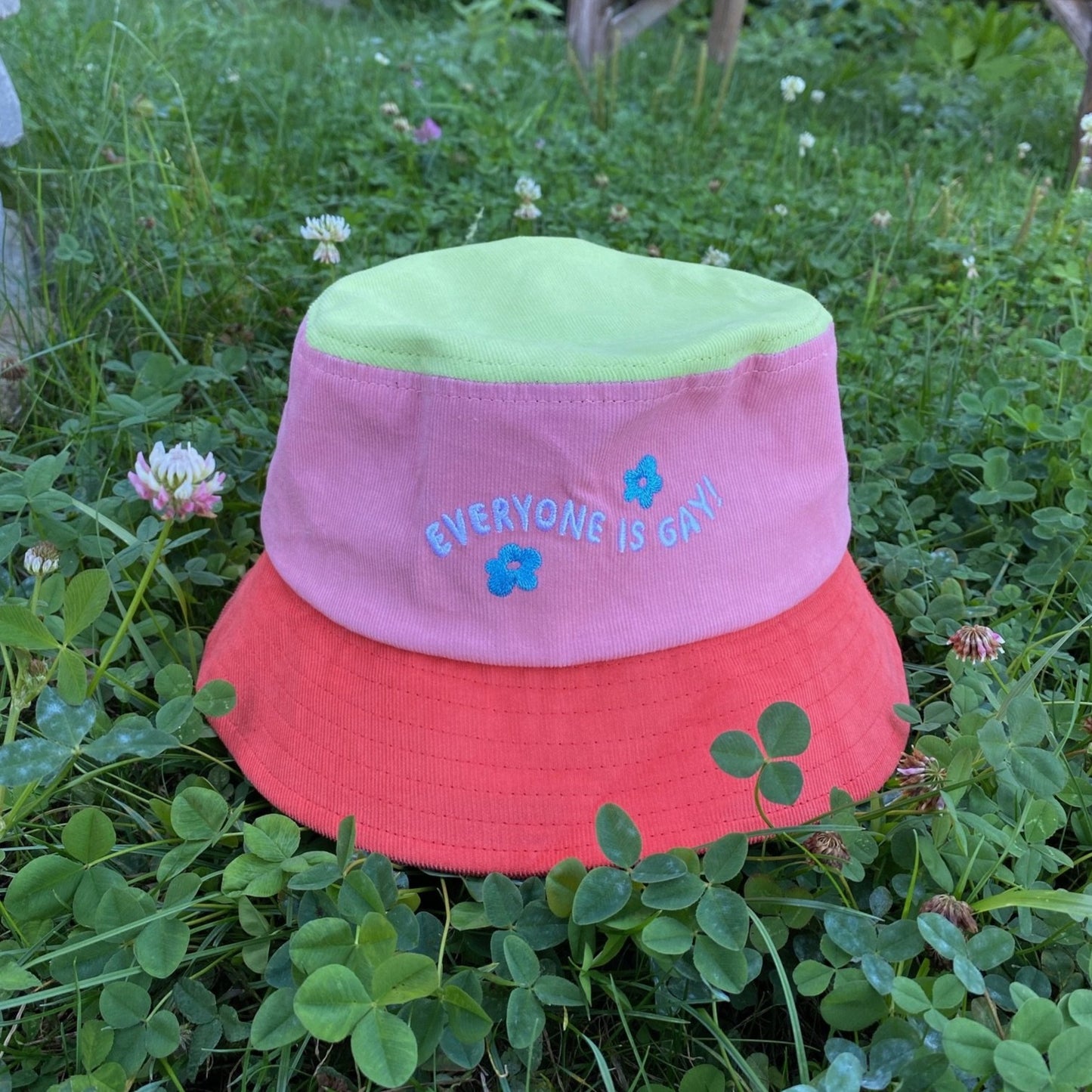 Everyone Is Gay Color Block Bucket Hat