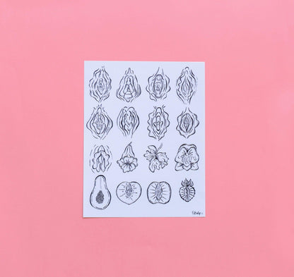 Mother Vulva Print - The Peach Fuzz