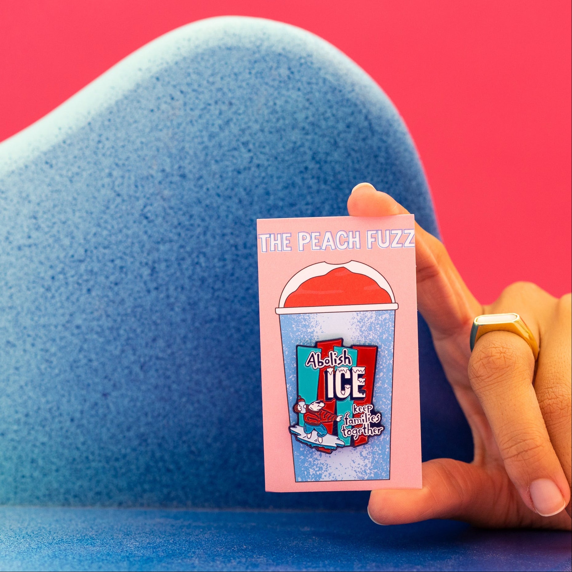Abolish ICE, Keep Families Together Enamel Pin ICE- The Peach Fuzz