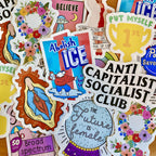Abolish ICE Sticker - The Peach Fuzz