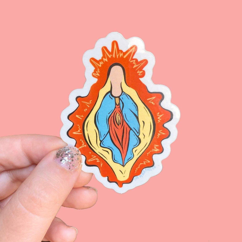 Holey Mary Sticker - The Peach Fuzz
