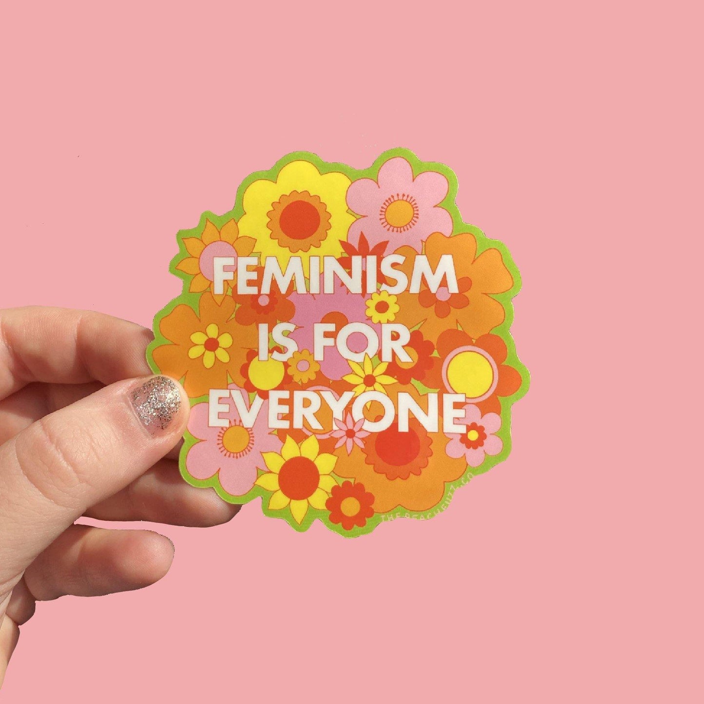 Feminism Is For Everyone Sticker - The Peach Fuzz