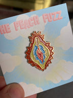 Vulva Mary Enamel Pin - The Peach Fuzz