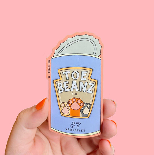 Toe Beans Sticker - The Peach Fuzz