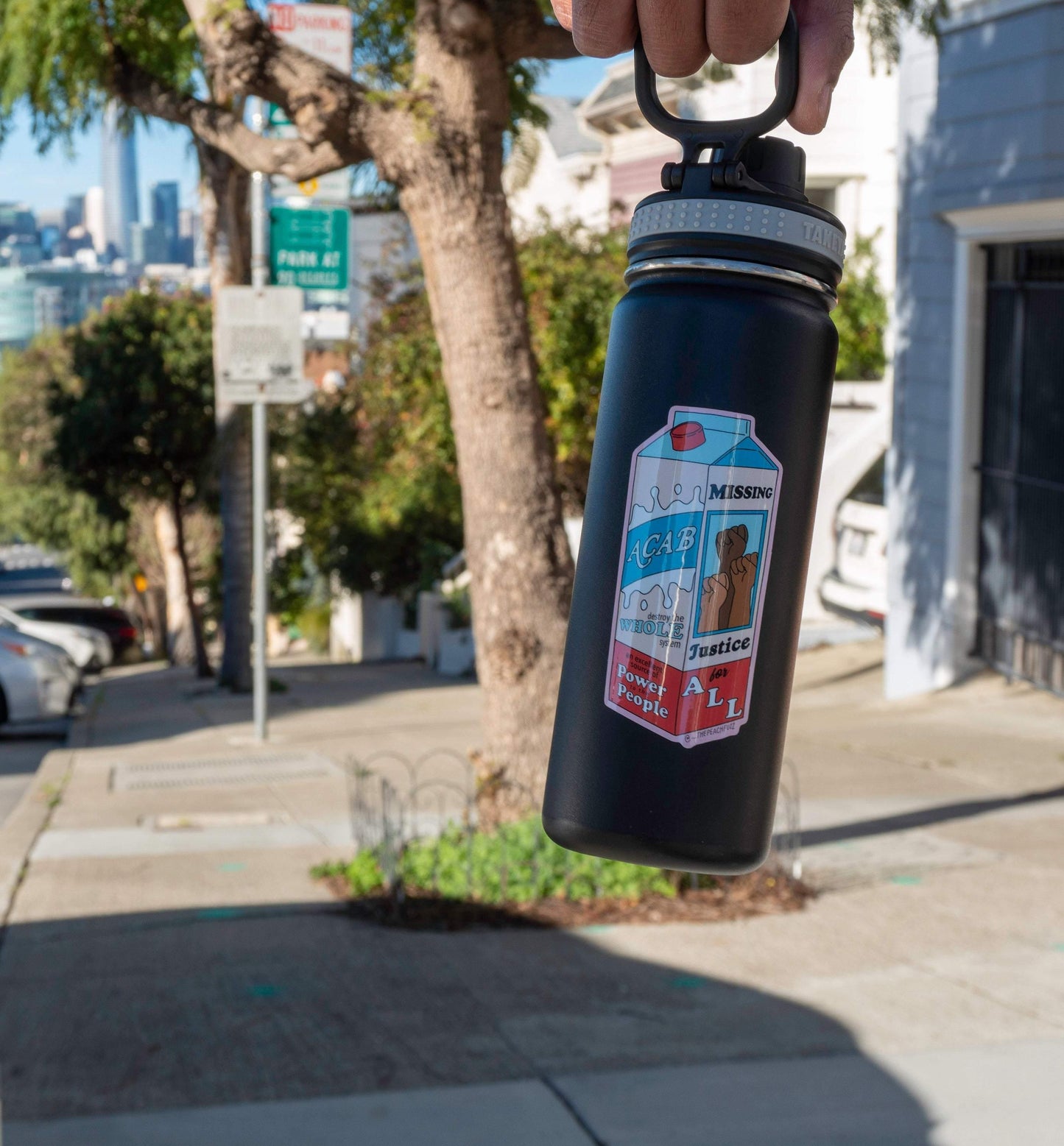 ACAB Milk Carton Sticker - The Peach Fuzz