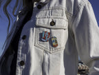 Abolish ICE Enamel Pin - The Peach Fuzz