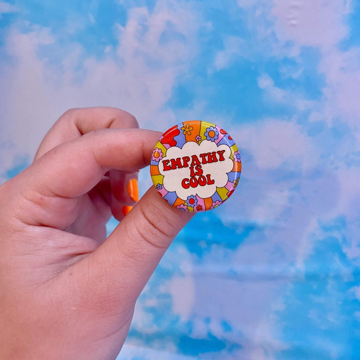 Empathy Is Cool Button - The Peach Fuzz